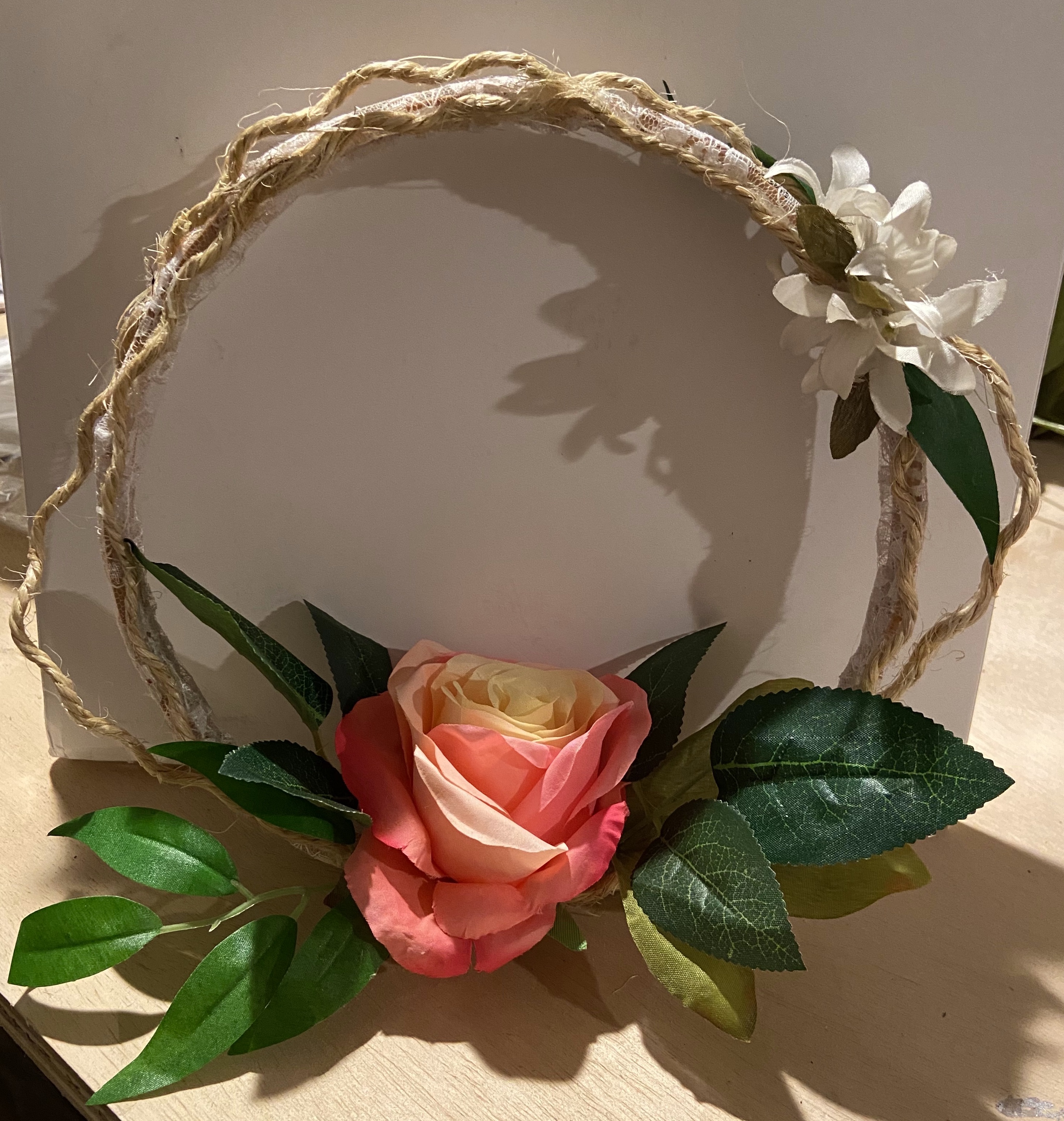 Make this DIY Flower Hoop from this simple step by step tutorial.  It's something unique for your flower girl, bridesmaids or simply gorgeous wedding decor.