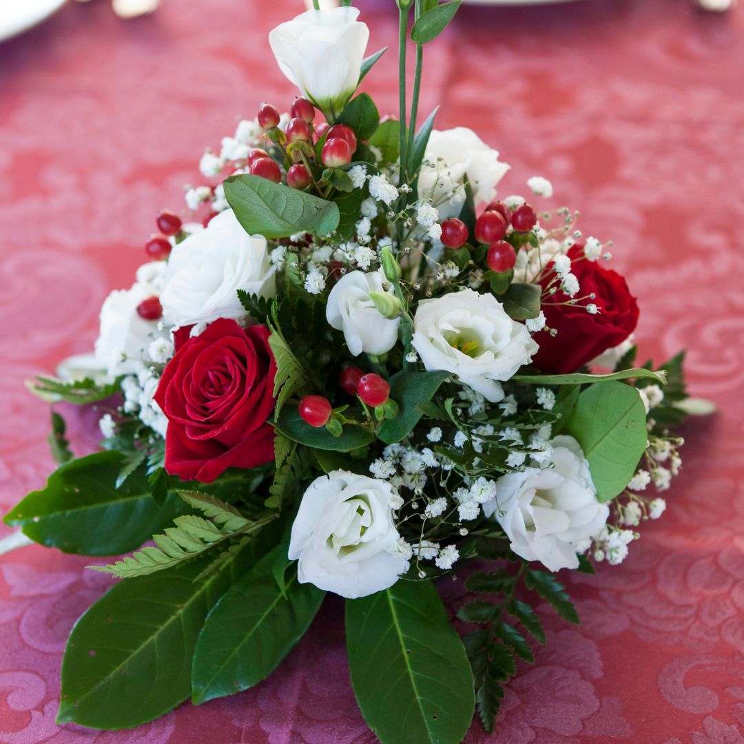 Centerpiece with Red Berries