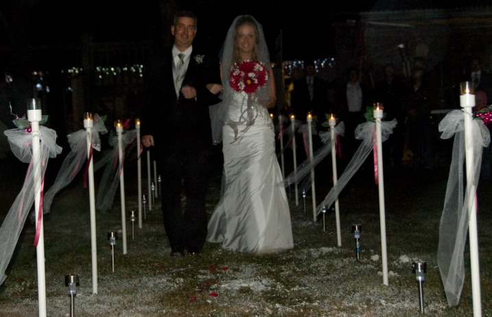 Winter Wedding Aisle